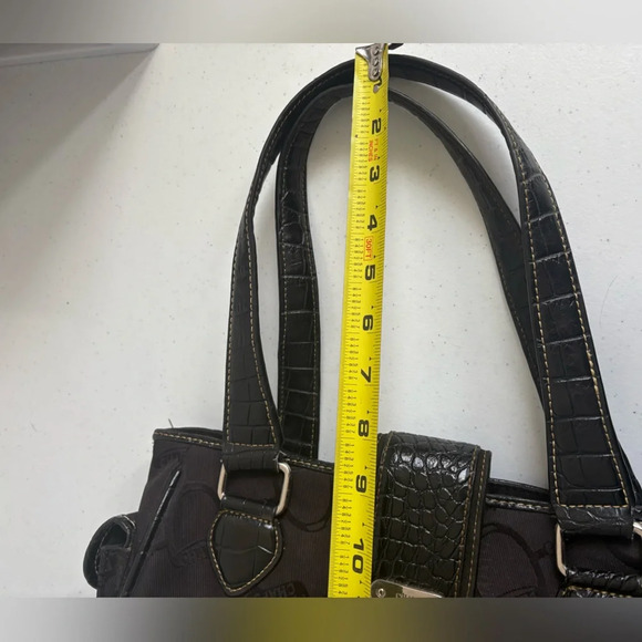 Vintage Chaps 90s Shoulder Bag Equestrian Horsebit Y2K EUC - Picture 10 of 11